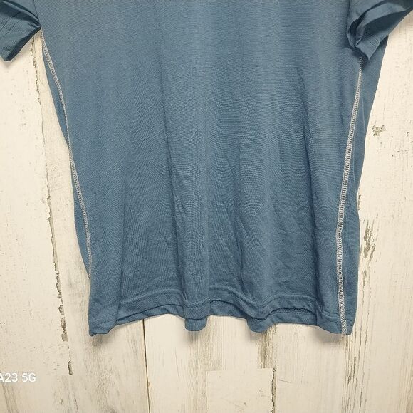 Prana Men's Large Blue Logo Tee - Picture 2 of 8